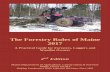 The Forestry Rules of Maine 2017 · The Forestry Rules of Maine 2017 A Practical Guide for Foresters, Loggers and Woodlot Owners 2nd Edition Maine Department of Agriculture, Conservation