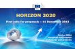 HORIZON 2020 - cache.media.education.gouv.frcache.media.education.gouv.fr/file/Climat/56/7/24012014_Journee... · premières, afin de répondre aux besoins d'une population mondiale