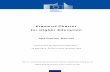 Erasmus Charter for Higher Education - viaa.gov.lv filePage 3 of 27 Erasmus Charter for Higher Education 2014-2020 Application Manuel This Manual is to be read in conjunction with