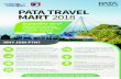 PATA TRAVEL MART 2018 - Pacific Asia Travel Association · Langkawi, Malaysia Mahsuri International Exhibition Centre (MIEC) PATA TRAVEL MART 2018 September 12-14 Exciting side events