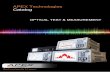 APEX Technologies Catalog · OPTICAL SPECTRUM ANALYZERS OPTICAL SPECTRUM ANALYZERS MULTI-TESTS PLATFORMS Plug-in Modules Tunable Laser Source, DFB Laser Source, Optical Amplifier