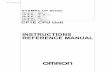 INSTRUCTIONS REFERENCE MANUAL - assets.omron.com · CP1E CPU Unit Instructions Reference Manual(W483) 1 Introduction Thank you for purchasing a SYSMAC CP-series CP1E Programmable