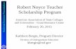 Robert Noyce Teacher on Scholarship Program · on Robert Noyce Teacher Scholarship Program citation 15-530 Proposals must provide evidence of exemplary teacher preparation and development