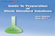 Guide To Preparation of Stock Standard Solutions · to practical preparation procedure in lab. Chapter one is an introduction explain basic principles of calculations for concentration