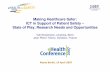 Making Healthcare Safer: ICT in Support of Patient Safety ... fileMaking Healthcare Safer: ICT in Support of Patient Safety – State of Play, Research Needs and Opportunities Veli