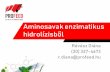 Aminosavak enzimatikus hidrolízisből. Pro-Feed Kft. előadása 2019.02.14... · A biostimulátorhatású termékek 1. Szabad aminosavak és ehérje származékok 2. Humin- és ulvosavak