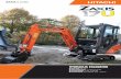 HYDRAULIC EXCAVATOR - Bunton Plant Hire · Versatile excavator with adjustable width for efﬁ cient use in various applications—smooth movement in conﬁ ned spaces, as well as