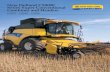 New Holland CX8000 Series Super Conventional Combines and ... · European combine harvester (Leon Claeys) First rotary separator introduced on the 1550 in Europe Terrain Tracer first