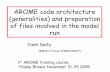 AROME code architecture (generalities) and preparation of ... file1 AROME code architecture (generalities) and preparation of files involved in the model run Yann Seity (Météo-France