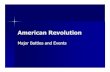 American Revolution Battles.ppt - ewing.k12.nj.us · *French give support after American victory* June 1778 Battle of Monmouth Molly Pitcher Americans hold the field Considered a