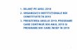 1. BILANȚ PE ANUL 2018 ORGANIZAȚII INSTITUȚIONALE NOI · 1. bilanȚ pe anul 2018 2.organizaȚii instituȚionale noi constituite În 2018 3.pregĂtirea anului 2019. programe care