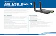 4G LTE Cat 1 - support.netcommwireless.com · 4G LTE Cat 1 Industrial IoT Router Model # NTC-220 Series KEY BENEFITS RELIABLE CONNECTIVITY The NTC-220 supports 4G LTE Category 1,