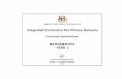 Integrated Curriculum for Primary Schools · Integrated Curriculum for Primary Schools Curriculum Specifications MATHEMATICS YEAR 3 Curriculum Development Centre Ministry of Education