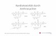 Kardiotoxizität durch Anthracycline final · • Kopplung der liposomierten Doxorubicin‐Moleküle an Polyethylenglykol − länger im Blut − Doxorubicin währenddessen nahezu