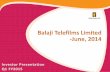Financials 3 - 14 - Balaji Telefilms Limited · Yeh Hain Mohabbatein and Pavitra Bandhan well accepted by viewers, reflected in its strong TRPs • Gumraah, Savdhan, MTV-Webbed new