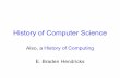 History of Computer Science - Duke University · Analog Computers • According to Wikipedia- Analog computers are a form of computer that use electrical, mechanical, or hydraulic