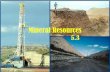 Mineral Resources - Default homepage Earth Science/ES 5.3 Mineral Resources.pdf · I. Metallic Mineral Resources •Metals are obtained from Earth materials called metallic mineral