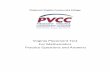 Math Practice Questions - pvcc.edu · Virginia Placement Test For Mathematics Practice Questions and Answers . Table of Contents Practice Problems for UNIT 1 – Operations with Positive