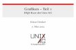 Graﬁken – Teil 1 · Graﬁken – Teil 1 LATEX-Kurs der Unix-AG Klaus Denker 7. Mai 2012. Graﬁken in LATEX-Dokumenten Wie werden Graﬁken in LATEX-Dokumente eingebunden? 1.