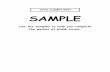 CIVIL COMPLAINT SAMPLE - courts.ca.gov · SAMPLE Use the samples to help you complete the packet of blank forms. CIVIL COMPLAINT