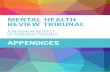 MENTAL HEALTH REVIEW TRIBUNAL - health.nsw.gov.au · Appendix 3. Consultation Summary Review of the Mental Health Review Tribunal (Tribunal) in respect of forensic patients Consultation