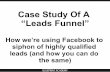 Case Study Of A “Leads Funnel” - Amazon S3 · - If you are in the information marketing business you can model this funnel too l Free report as lead magnet ( must have perceived