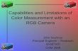 Color measurement with an RGB camera - John The Math Guyjohnthemathguy.com/files/pdf/Capabilities and Limitations of Color... · Capabilities and Limitations of Color Measurement