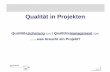 Qualitätssicherung (QS) (QM) - dgq.de · OPM3 (Operational Project Management Maturity Model) CMMI (Capability Maturity Model Integrated) PM-DELTA projectPROFiT-Methode® diverse