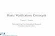 Basic Verification Concepts - dtcenter.org · What is verification? • Verification is the process of comparing forecasts to relevant observations – Verification is one aspect