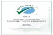 Sanitary Paper Products (GS-1) - greenseal.org · SANITARY PAPER PRODUCTS, GS-1 1.0 SCOPE This standard establishes environmental, health, and social requirements for sanitary paper