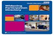 Widening Participation Directory - Health Education England · applications and participation in healthcare education and workforce developments from those from underrepresented groups.