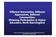 Different Universities, Different Approaches, Different ... fileWidening Participation at Northumbria University Durham, Northumbria and Teesside Universities, OECD/IMHE Conference,