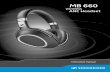 MB 660 wireless ANC headset - assets.sennheiser.com · Geräuschunterdrückung (ANC), die die Stärke der Geräuschunterdrückung an die jeweiligen Lärmverhältnissen anpasst. Und