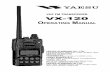 VHF FM TRANSCEIVER VX-120 - qrzcq.com · VHF FM TRANSCEIVER VX-120 OPERATING MANUAL VERTEX STANDARD CO., LTD. 4-8-8 Nakameguro, Meguro-Ku, Tokyo 153-8644, Japan VERTEX STANDARD US
