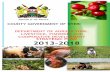 DEPARTMENT OF AGRICULTURE, LIVESTOCK, FISHERIES AND ... · Department of Agriculture , Livestock, Fisheries, and Co-operative Development: Strategic Plan 2013-2018 viii Executive