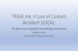 TRIGA mk. II Loss of Coolant Accident (LOCA) - TRTRtrtr.org/wp-content/uploads/2017/11/TRIGA-mkII-Loss-of-Coolant-Accident.pdf · TRIGA mk. II Loss of Coolant Accident (LOCA): An