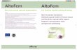 Altofem leaflet doctors cover - altover.eu · 4) Eﬀects of a red clover extract (MF11RCE) on endometrium and sex hormones in postmenopausal women; Division of Obstetrics and Gynecology,