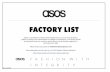ASOS is committed to Fashion With Integrity and as such we .../media/Files/A/Asos-V2/documents/july-plc... · Anjana Knitters 123 Sidco Mudhalipalayam, Tirupur, Tamil Nadu, 641 638