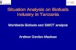Situation Analysis on Biofuels Industry in Tanzania · To carry out a situation analysis on biofuels industry in Tanzania and elsewhere around the world and its existing and potential