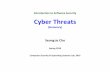 Introduction to Software Security Cyber Threatssecuresw.dankook.ac.kr/ISS19-1/ISS_2019_11_Cyber threats.pdf · 인증방식(WEP)을사용하고있어, 공격자는해당공유기를통해제공되는무선