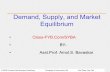 Chapter 3: Demand, Supply, and Market Equilibrium and Market Equilbrm.pdf · •The labor market, in which households supply work for wages to firms that demand labor. •The capital