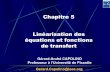 Chapitre 5 Linéarisation des équations et fonctions de ...iup.geii.free.fr/Master 2/Semestre 09/ActioElec/Cours/CE_v2004-Ch5.pdf · Chapitre 5 Linéarisation des équations et fonctions