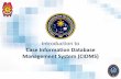 Case Information Database Management System (CIDMS) · •Digital blotter book and Crime Analysis with Crime Mapping •Enhance Police mobilization / deployment •Prevent recurring