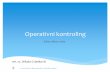 Operativni kontroling - poslovnaucinkovitost.eu · Operativni kontroling - Danas • Potpuno automatizirani izvještaji o ostvarenim rezultatima • Definirane razine planiranja i