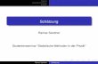 Parameterschätzung Ausblickjeti.uni-freiburg.de/studenten_seminar/stud_sem07/sandner.pdf · Methode der kleinsten Quadrate 3 Ausblick Raimar Sandner Schätzung. Theorie Parameterschätzung