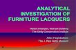 ANALYTICAL INVESTIGATION OF FURNITURE LACQUERS - xrf.guru Lacquers.pdf · ANALYTICAL INVESTIGATION OF FURNITURE LACQUERS Herant Khanjian, Michael Schilling The Getty Conservation