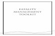 fatalitY management toolkit - Alabama Department of Public ... · June 22, 2009 Dear County Coroner/ Medical Examiner: The Alabama Department of Public Health (ADPH), Center for Emergency
