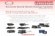 Kosmek Quick Mold Change System · MF0010 MF0010 MF0010 MF0010 MF0010 MF0020 MF0020 MF0030 MF0030 MF0040 0.6 0.6 1.0 1.5 2.5 4.5 8.0 15 20 30 ※1 ※2Platen Components Standard Mold