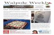 Walpole Weekly...Our Volunteer FRS celebrate 50 Years 20 November, 2019 Walpole Weekly Community newspaper proudly published by the Walpole CRC in litter-free Walpole. Made possible