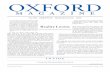 OXFORD · Oxford Magazine Eighth Week, Michaelmas Term, 2018 INSIDE …and much more No. 402 Eighth Week Michaelmas Term 2018 OXFORD magazine “It's the final call, say scientists,